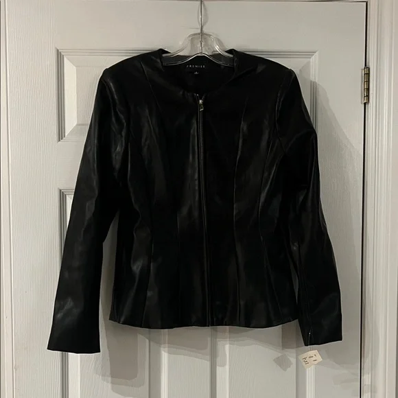 NWT faux Leather Jacket - Picture 1 of 4